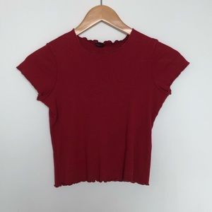 Brandy Melville Lettuce Hem top